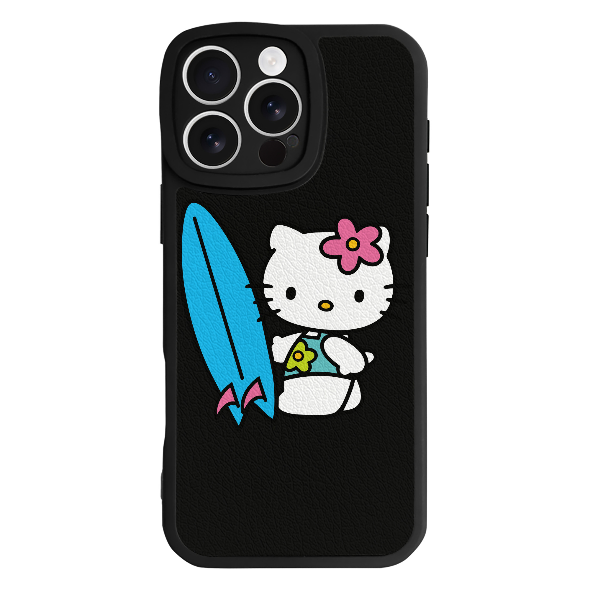 （画像用） Hello Kitty ハローキティ 【iPhone 16シリーズ対応】シリコンスマホケース（レザー調） 材質：シリコン